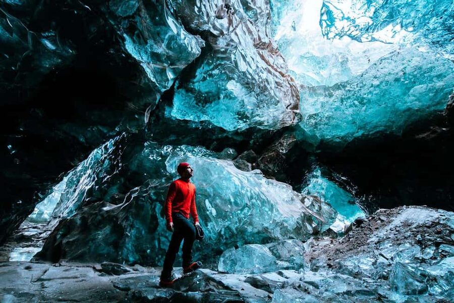 2 Day South Iceland, Glacier Lagoon & Blue Ice Cave tour - Reynisfjara black beach, basalt cliffs, and sea stacks at Vík