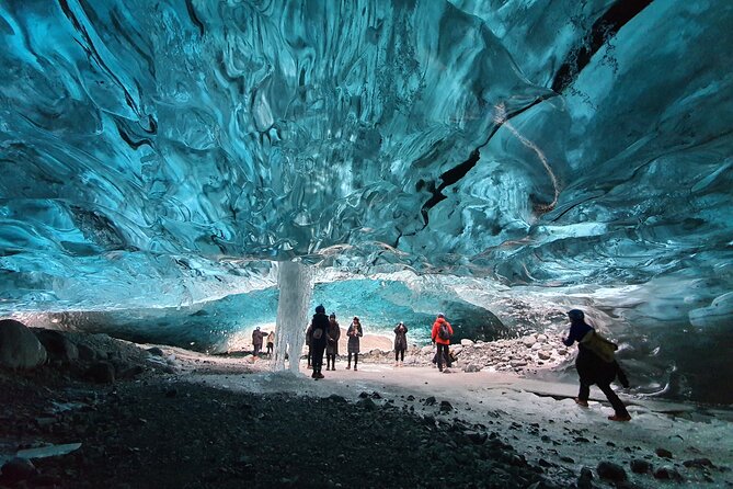 3-Day Golden Circle, South Coast & Ice Cave - Small Group Tour - Day 3: Vík, Eldhraun lava, Hofskirkja turf roof, Jökulsárlón ice, Diamond Beach spark, then the Blue Ice Cave