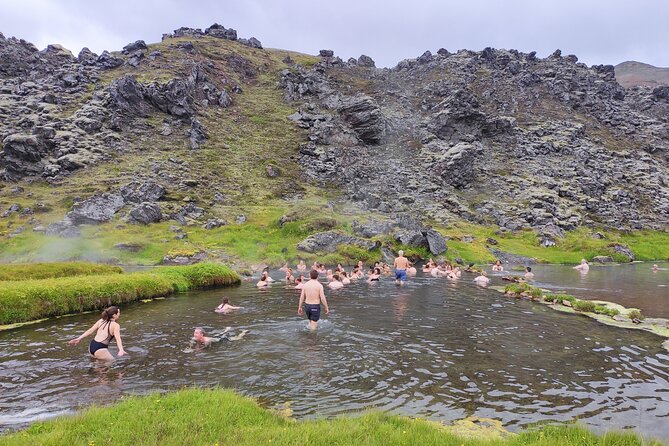 Adventure in Landmannalaugar and Hot Springs - Reykjavík & Hella - Landmannalaugar Bathing Place hot springs soak: muscle relief after the climb