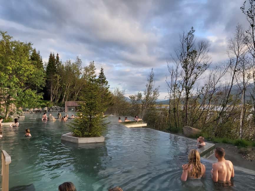 Akureyri: Goðafoss, Christmas House, and Forest Lagoon Tour - Forest Lagoon Near Akureyri: Soaking With Infinity Pools, Sauna, and a View