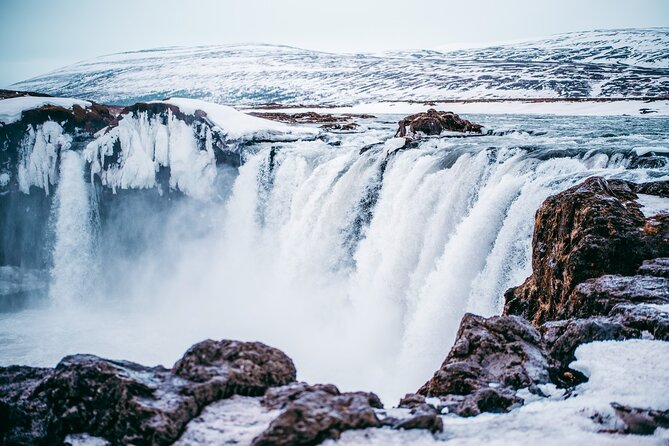 Akureyri Winter Godafoss Tour - The main event: Goðafoss Waterfall and those Viking-era stories