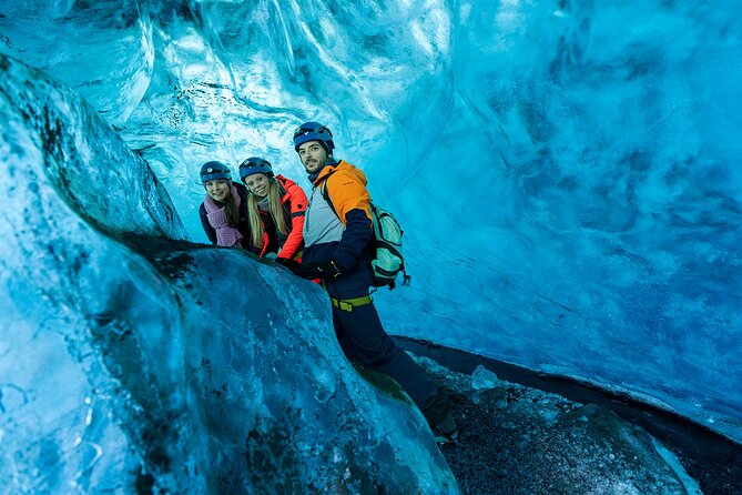 Crystal Blue Ice Cave - Super Jeep From Jökulsárlón Glacier Lagoon - Super Jeep Terrain, Wind, and Ash: Dressing for Real Iceland