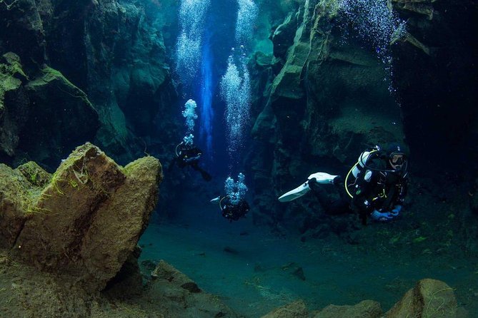 Dive the Divide: Silfra Fissure Scuba Tour | Reykjavik Pickup - Silfra fissure underwater route: Deep Crack to Hall to Cathedral to Lagoon