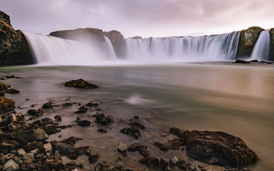 From Akureyri: Myvatn Lake, Craters, & Waterfall Tour - Dimmuborgir lava fields: eerie shapes and a good walking stretch