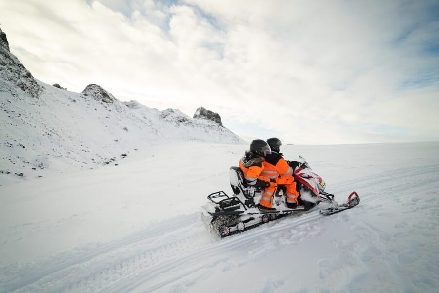 From Geysir: Snowmobile Adventure on Langjökull Glacier - Skjól meeting point: plan for your own transport in the Golden Circle area