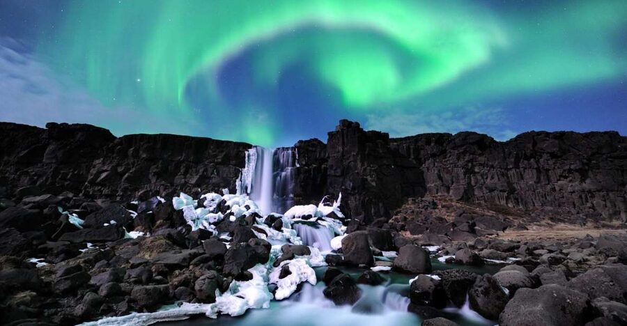 From Reykjavik: Golden Circle and Northern Lights Combo - Golden Circle Stop 1: Geysir and Strokkur Hot Springs in Haukadalur