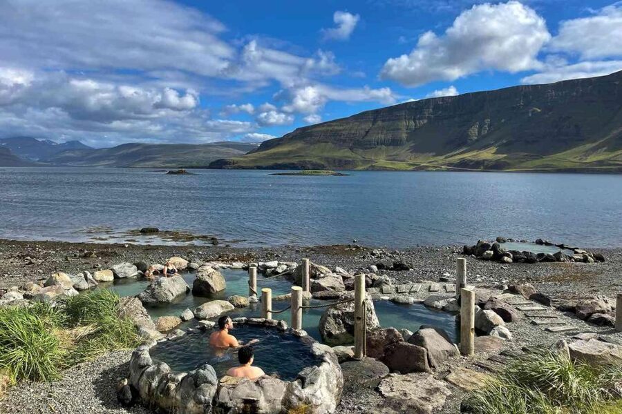 From Reykjavik: Hvammsvík Hot Spring with Transportation - Ocean Cold Plunge, Swim-Up Bar, and Other Fun Add-Ons
