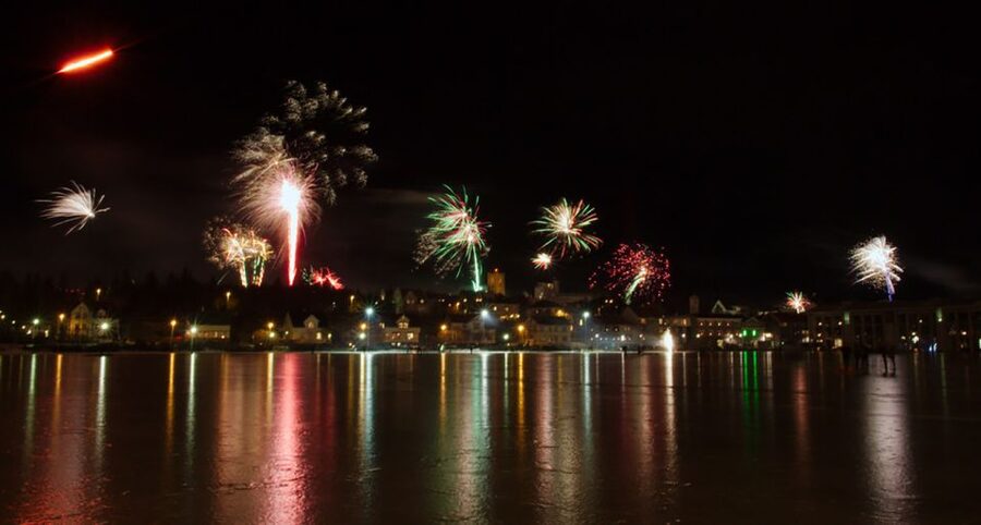 From Reykjavik: New Years Fireworks by Boat - Why Faxaflói Bay Makes Reykjavik Fireworks Feel Bigger
