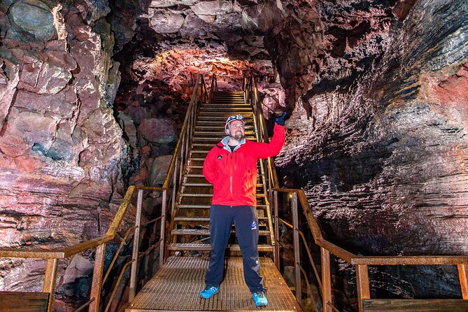 From Reykjavík: The Lava Tunnel tour with Round-trip Transfer - Inside the tunnel at Raufarholshellir: crawl sections, damp rock, and the silent wow