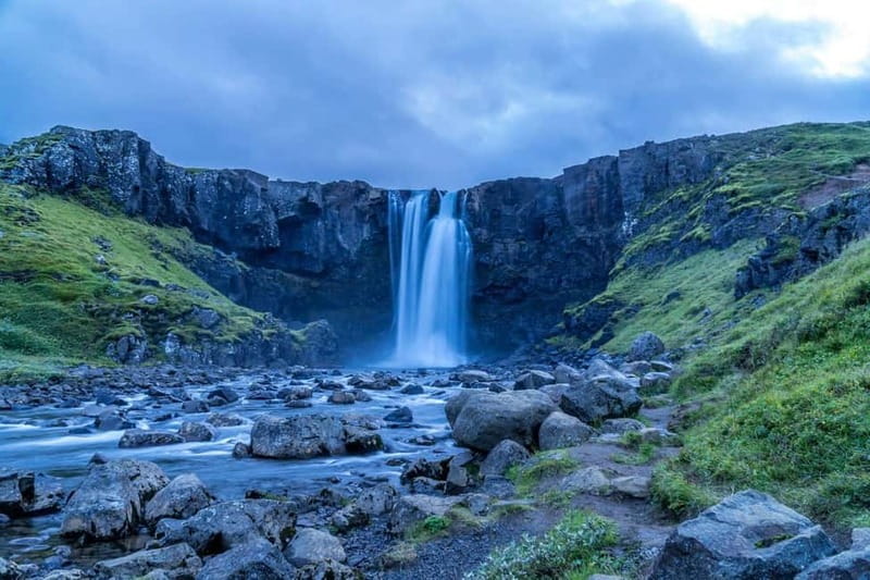 From Seydisfjordur: Studlagil Canyon Shore Excursion - Gufufoss waterfall: 27 meters, solid photo angles, and a calmer feel