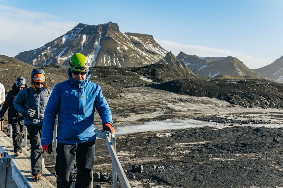 From Vik: Katla Ice Cave & Super Jeep Tour - Entering Katla Ice Cave: the light show is the main event