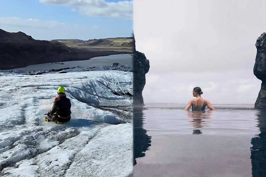 Glacier Hike, South Coast Iceland, Black Beach & Sky Lagoon - Glacier Hike on Sólheimajökull, Then Sky Lagoon Hot Water