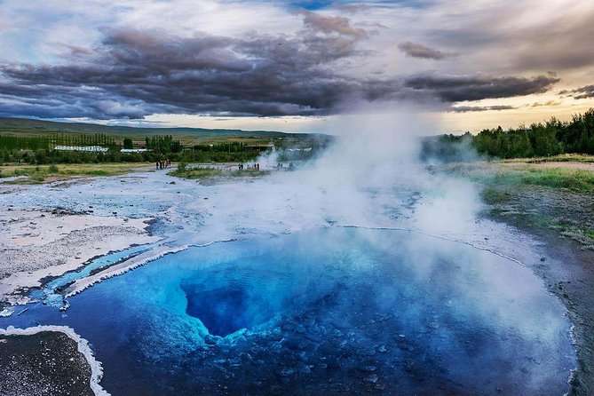 Golden Circle and Sky Lagoon Geothermal Spa Tour from Reykjavik - Gullfoss waterfall, two tiers, rainbows, and a warm-up option