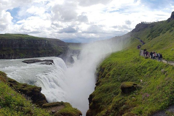 Golden Circle. Private Day Tour from Reykjavik - Gullfoss, the two-step waterfall and the canyon that made it
