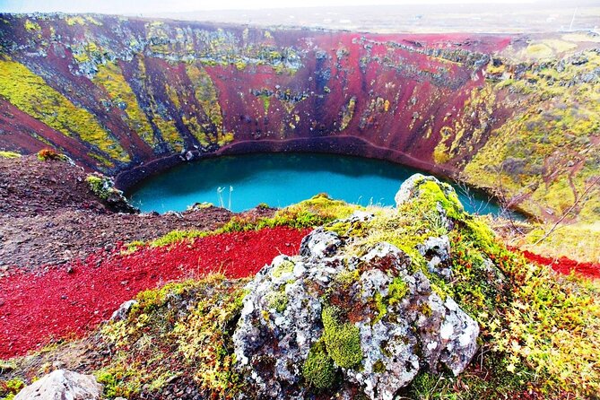 Golden Circle Tales, Tomato Farm & Kerid - Small Group from RVK - Oxararfoss and the Art of Slowing Down at a Smaller Waterfall