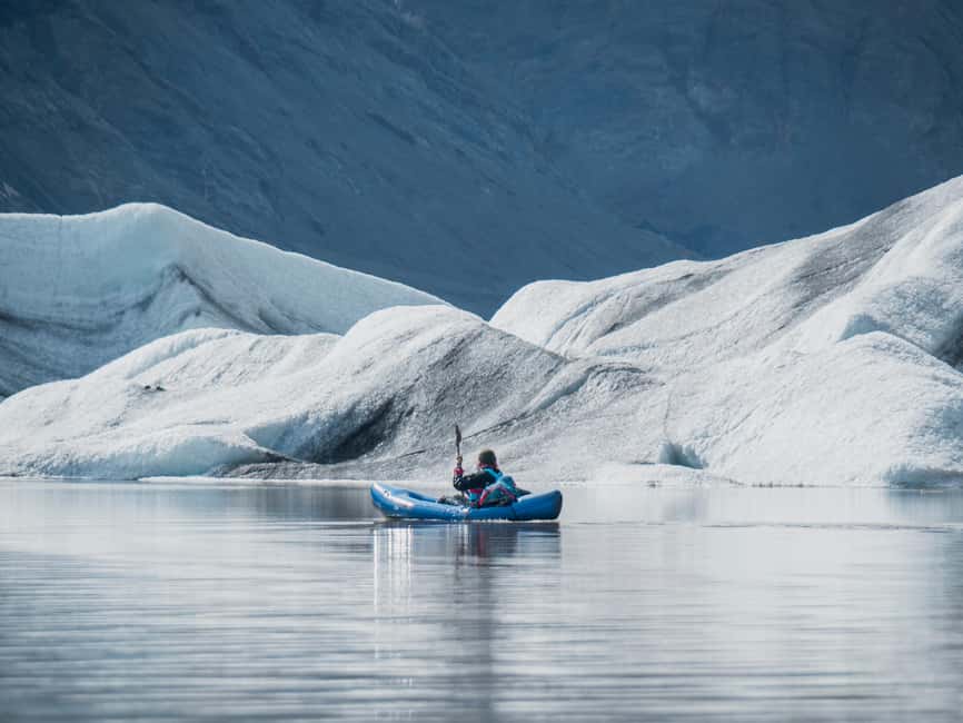 Heinabergslón Glacier Lagoon Kayak and Hike - Packraft Kayaking on Heinabergslón: Flatwater, Drysuits, and Time to Look
