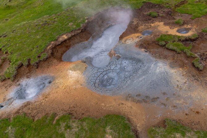 Helicopter Flight Over Geothermal Landscapes from Reykjavik - Craters and volcanic history, explained in plain language