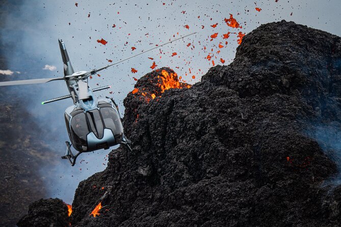 Helicopter Tour Over Iceland’s Reykjanes Volcano Eruption Site - Seats, Group Size, and the 265 lbs Weight Limit