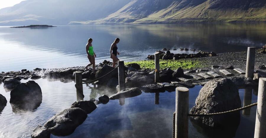 Hvammsvik Hot Springs: Admission Package - Check-in, lockers, and the spa flow that makes soaking easier