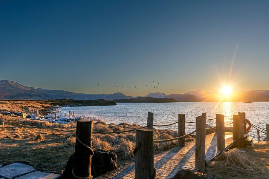 Hvammsvik Hot Springs: Admission Package - Swim-up bar, food, and drink value on site