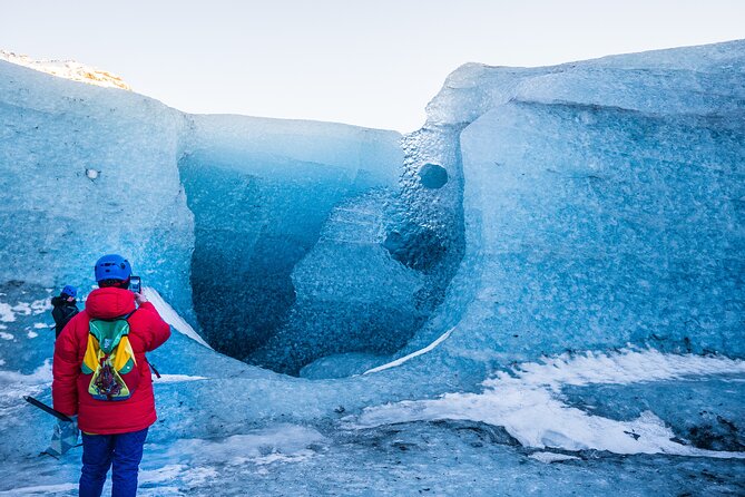 Ice Cave and Glacier Walk into Blue Glacier Canyon - Glacier Canyon and Extra Ice Features: From Blue Holes to Moulins