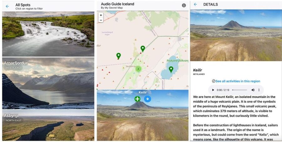 Iceland: Audioguide, Interactive map 200 spots ++ - Key takeaways before you install the app