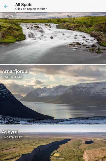 Iceland: Audioguide, Interactive map 200 spots ++ - The interactive map with real-time geolocation, and what to plan for