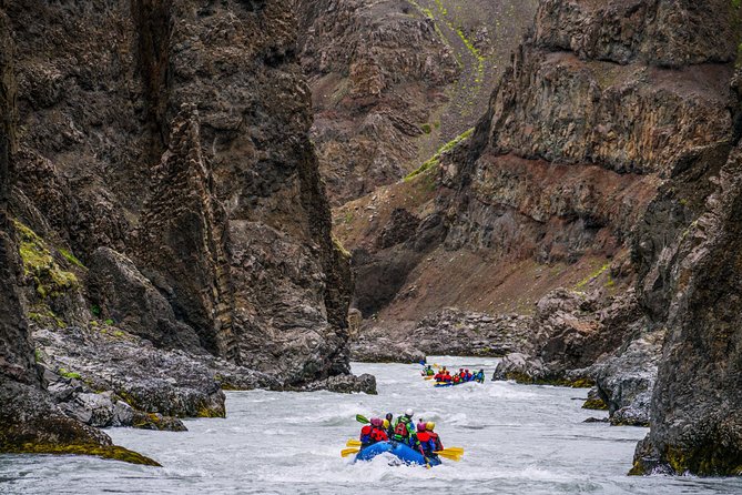 Iceland’s Top Grade 4 Rafting - Drysuit, Canyon & Adrenaline - East Glacial River Gorge rafting from Hafgrímsstaðir, Akureyri