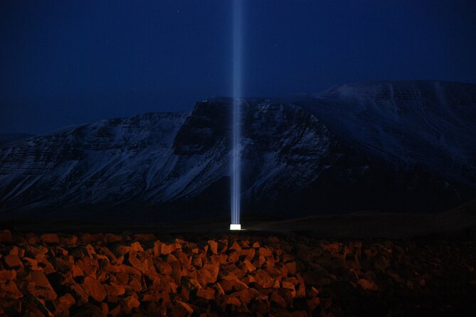 Imagine Peace Tower Tour on Viðey island | John Lennon tribute - Getting to the tower: unpaved roads, a steep climb, and why the walk matters