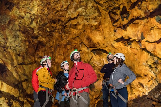Inside the Volcano: Small-Group Tour and Lava Field Hike - Safety Gear and the Open Cable Elevator Down 120 Meters