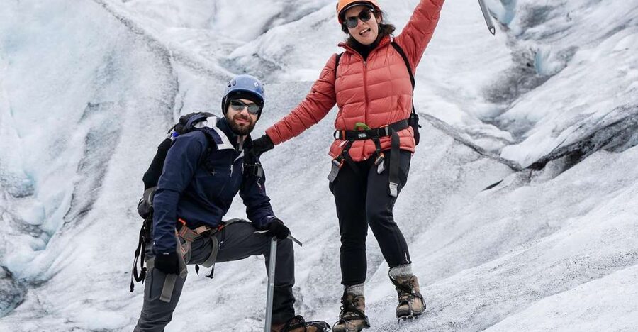 Jökulsárlón: Glacier Hike, Ice Cave, and Photoshoot Package - Crampons, harness, and an ice axe, without making it stressful
