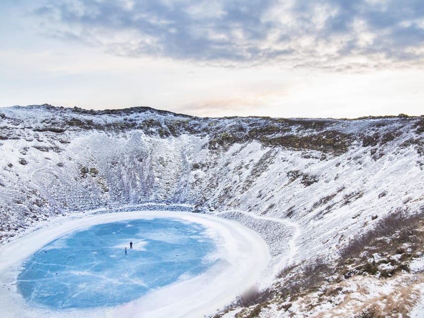 Kerið Volcanic Crater Admission Ticket - What You See at the Bottom: Turquoise Water in a Volcanic Bowl