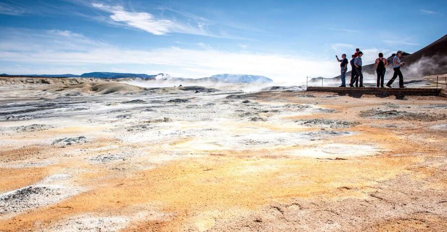 Lake Mývatn Classic Tour from Akureyri - Skútustaðir pseudocraters, where steam wrote the rock