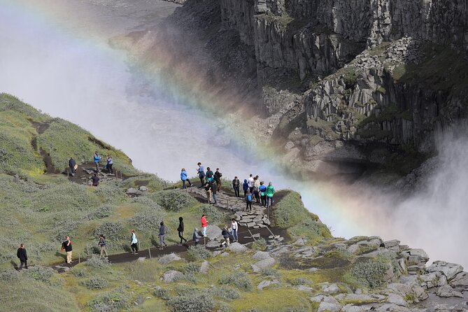 Lake Myvatn, Dettifoss and Goddafoss Waterfalls Day Tour from Akureyri - Godafoss: The Waterfall of the Gods, Short but Beautiful
