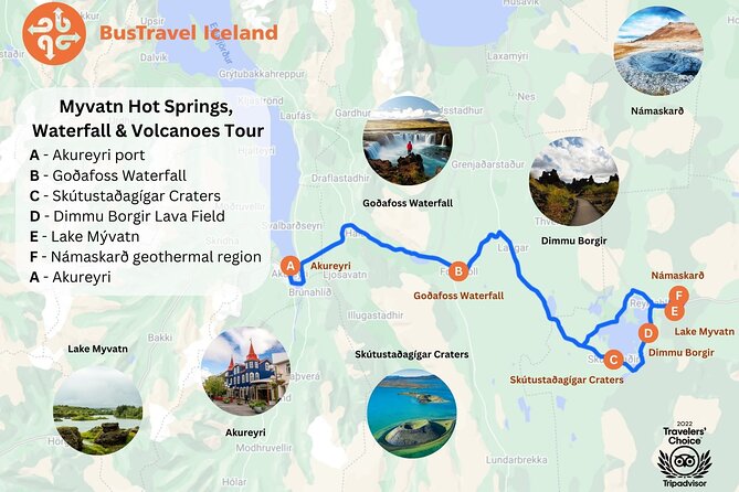 Lake Myvatn, Hot-Springs & Godafoss Waterfall Tour from Akureyri - From Akureyri: How the 6-Hour Day Flows