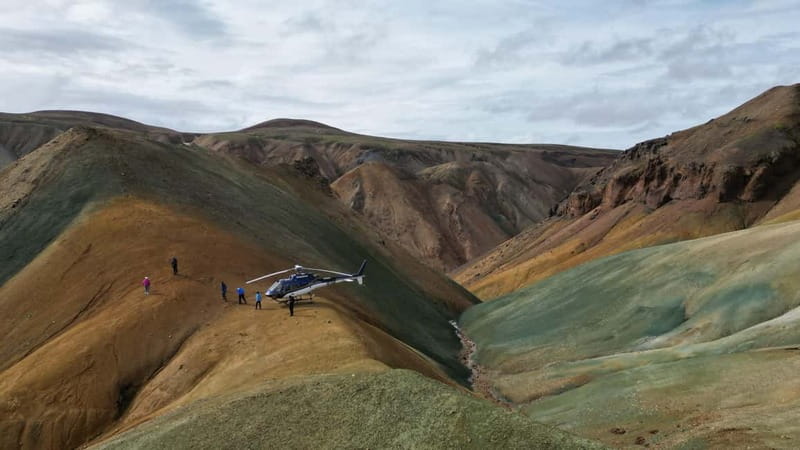 Landmannalaugar: Helicopter tour with 3 Landings - Eyjafjallajökull volcano stop: the 2010 connection