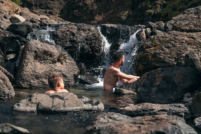 Lava Waterfalls, Sagas & Unique Canyon Baths - Small Group Tour - Glanni Waterfall and the Norse feeling at Bifröst