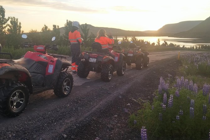 Midnight Sun Adventure on ATV - The route: Reykjavik and Mosfellsbær views, volcano country, and photo stops