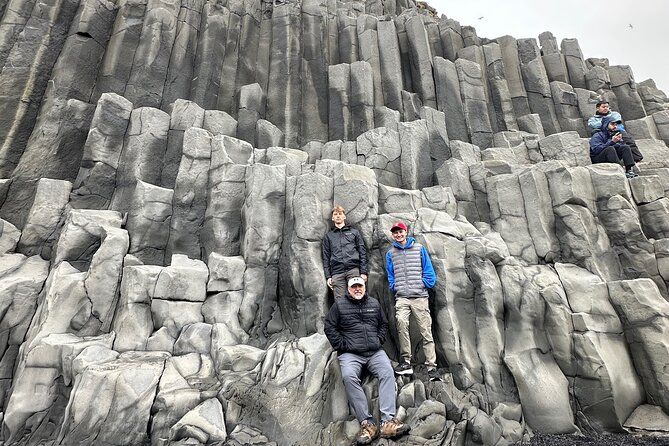 Private South Coast tour / Black Sand Beach, Waterfalls and more - Sólheimajökull glacier walk: an accessible hour on crevasses and volcanic ash ice