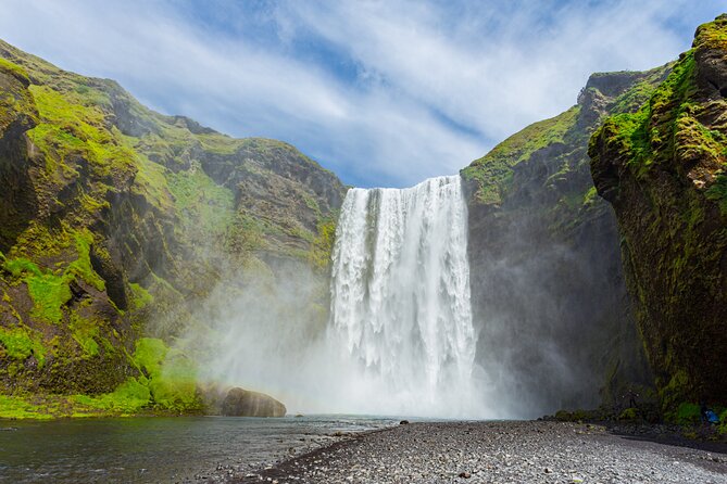 Private South Coast tour / Black Sand Beach, Waterfalls and more - Gljúfrabúi: the quieter waterfall near Seljalandsfoss