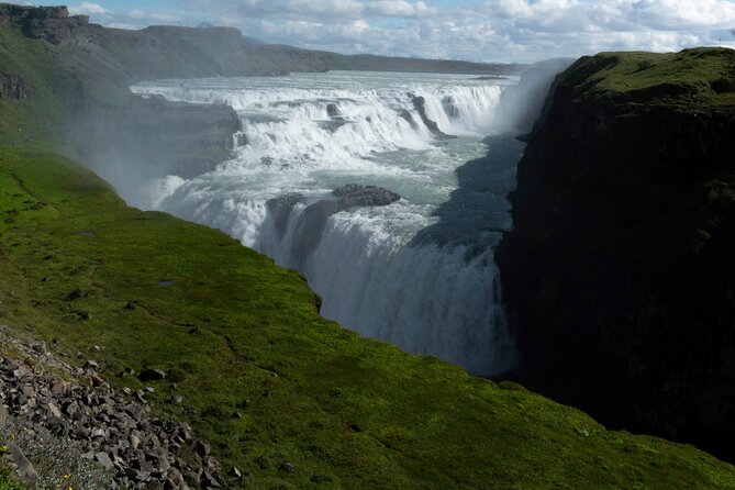 Private Visit Golden Circle Essentials - Gullfoss: the Golden Waterfall with two drops of impact