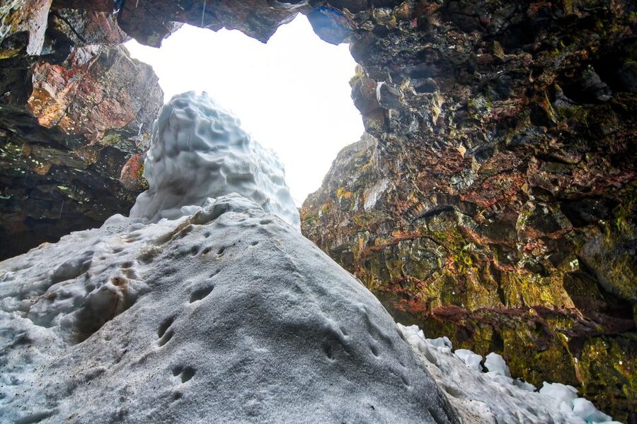 Raufarhólshellir Lava Tunnel: Underground Expedition - Gear Setup: Helmets, Headlamps, and Winter Crampons