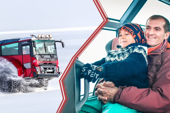 Red Glacier Monster Truck on Langjokull Glacier from Gulfoss - The Sleipnir Monster Glacier Truck ride: comfort, stories, and controlled thrills