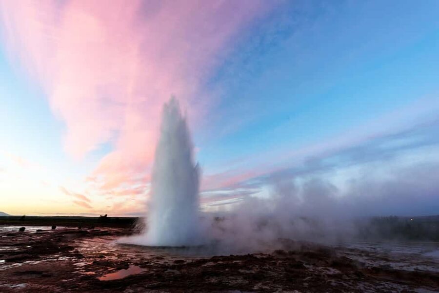 Reykjavik: Golden Circle, Geothermal Lagoon & Fridheimar - Geysir Geothermal Area and Strokkur: The Eruption Timing Trick
