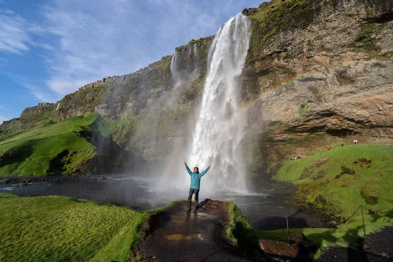 Reykjavik: Katla Ice Cave & South Coast Tour - Skógafoss and Seljalandsfoss: two classic waterfalls, two different moods