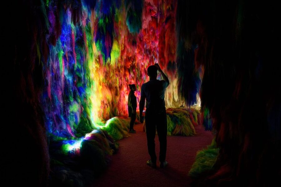 Reykjavík: Multi-Sensory Art Installation Chromo Sapiens - What you can do besides the caves: touch, rules, and the included drink