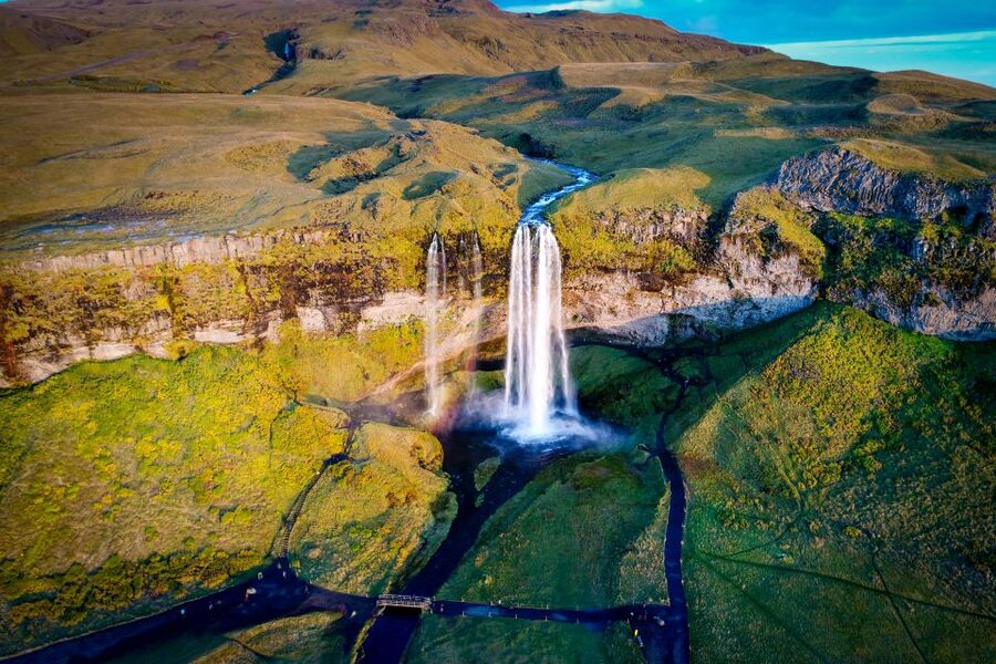 Reykjavík: South Coast Waterfalls, Black Sand & Glacier Tour - Hvolsvöllur break: a small pause that prevents big fatigue