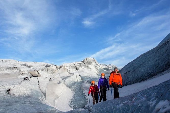 Reykjavik: South Coast, Waterfalls & Glacier Hike Small-Group - Skogafoss: close-range power plus a staircase view