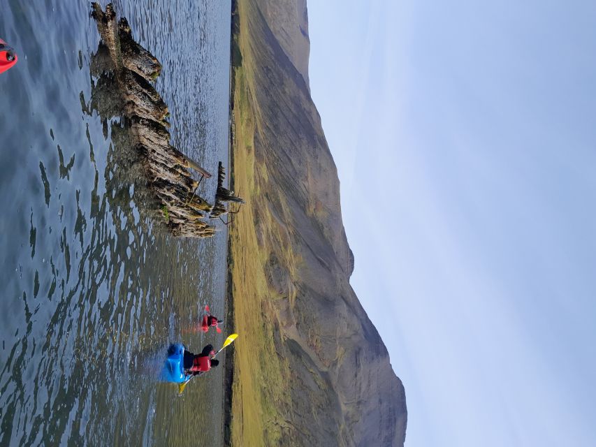 Siglufjörður / Siglufjordur: Guided kayak tour. - Shipwreck stop, Evanger avalanche site, Selvíkurnef lighthouse