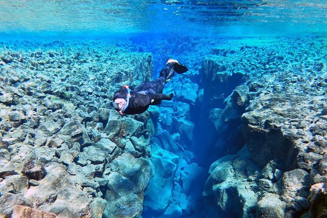 Silfra Wetsuit Snorkeling Tour with Underwater Photos - From Reykjavik - Entering Silfra: 30 to 40 Minutes in Glacier Water